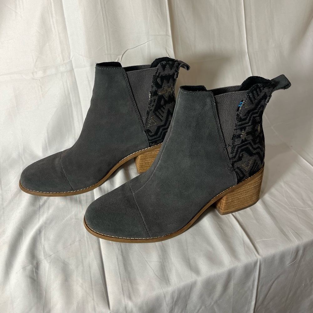 Toms Esme Forged Iron Grey & Jacquard Boots | 10 - Picture 14 of 14